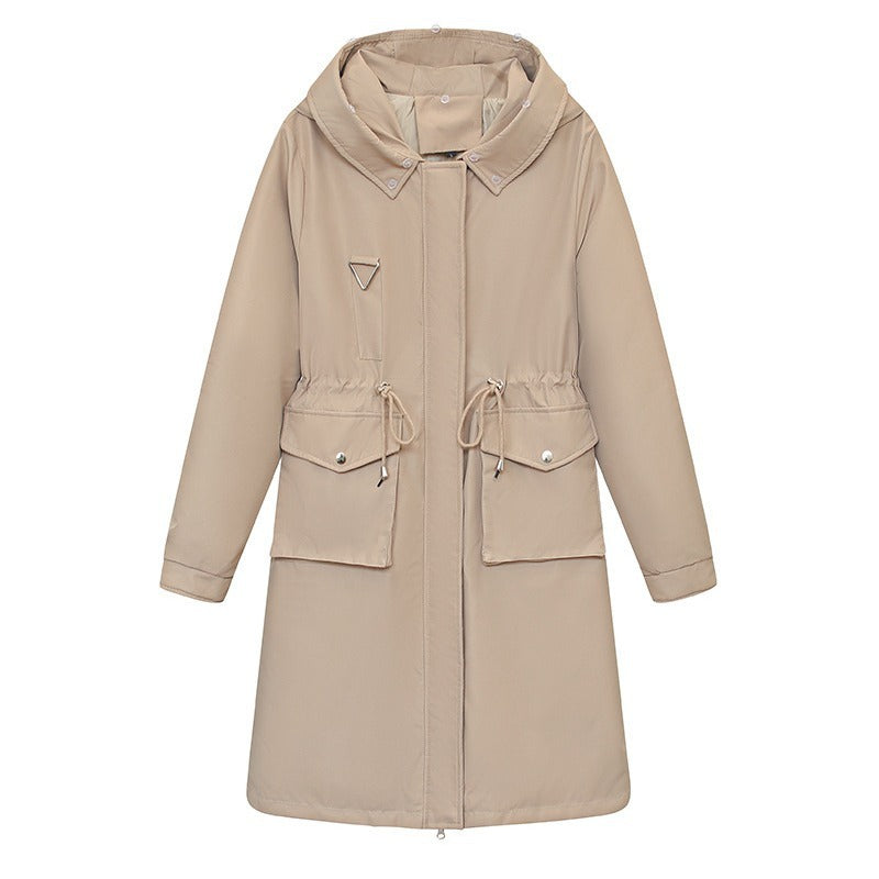 Parka Women's Overknee Long Cotton Coat Jacket Trench Coat