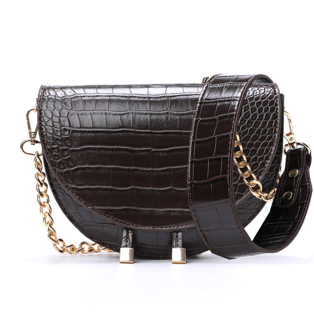 Snake pattern women shoulder bag