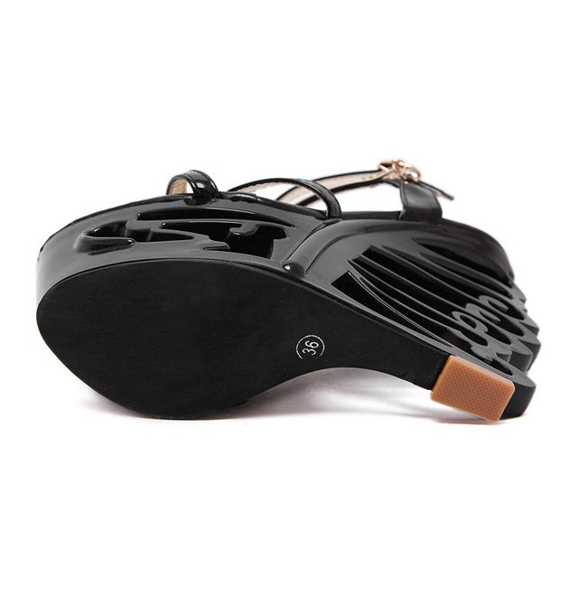 Wedge sandals women's retro sandals 14cm nightclub women's shoes