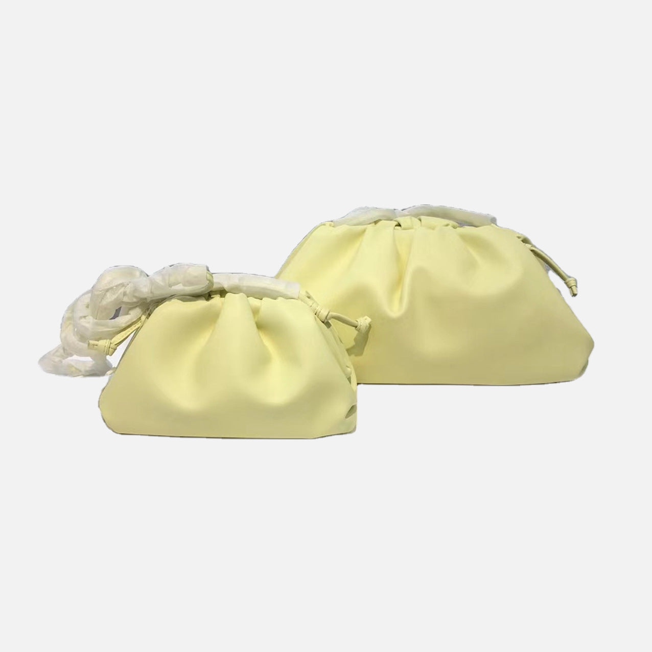 Cloud Bag Female Fold Clip Bag Solid Color Shoulder Bag