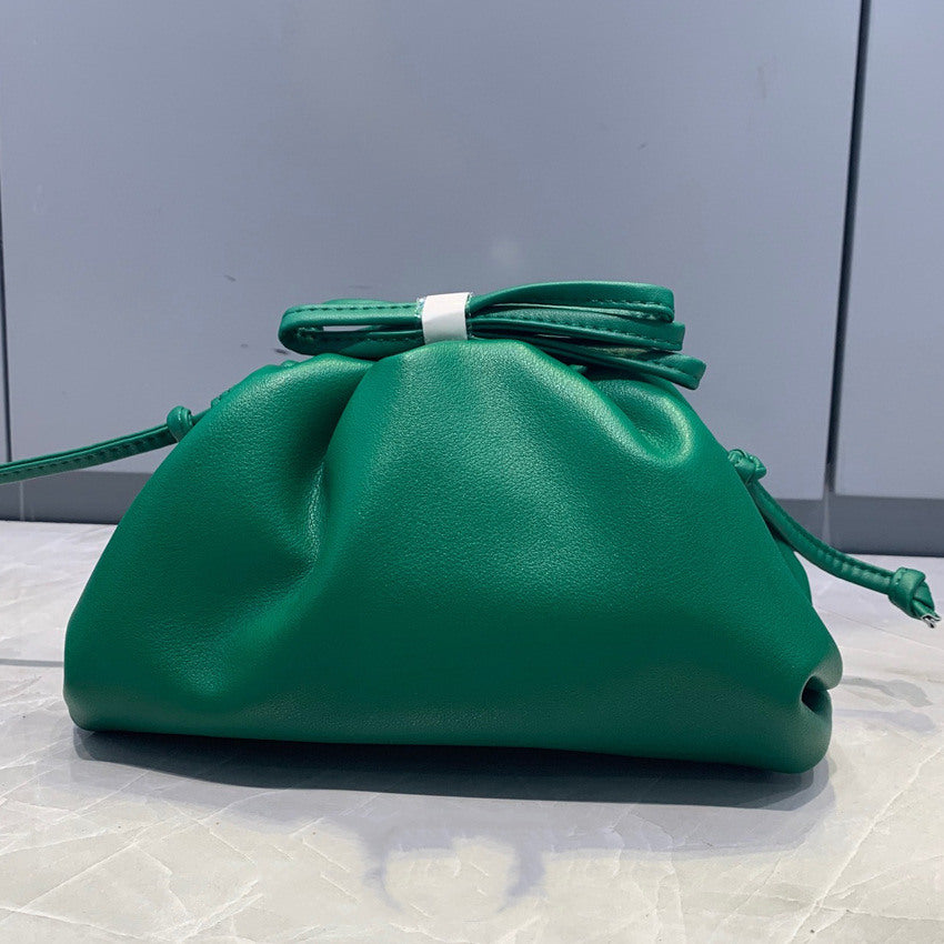 Cloud Bag Female Fold Clip Bag Solid Color Shoulder Bag