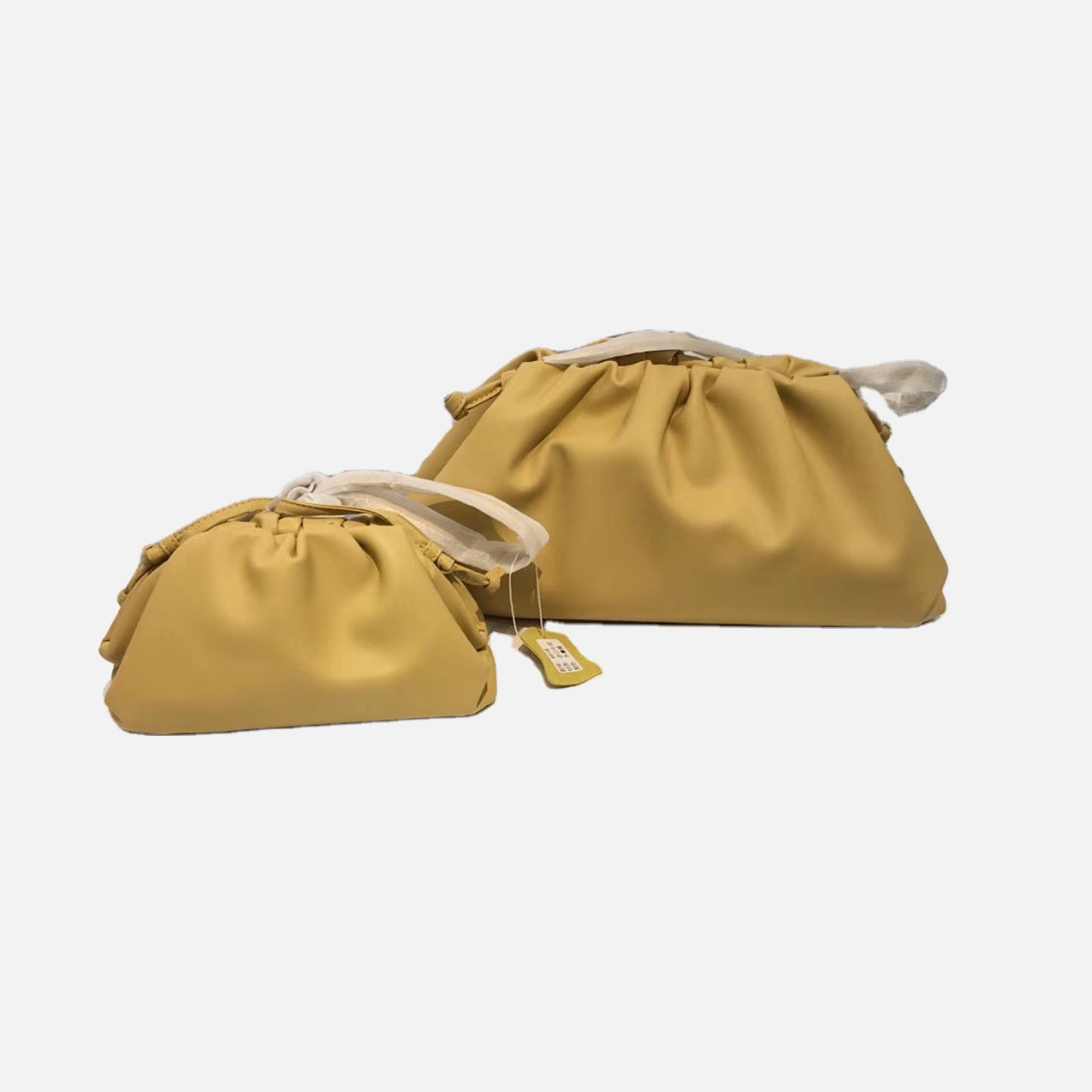 Cloud Bag Female Fold Clip Bag Solid Color Shoulder Bag