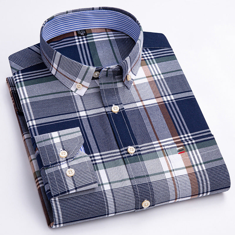 Men's Cotton Oxford Anti-wrinkle Casual Shirt