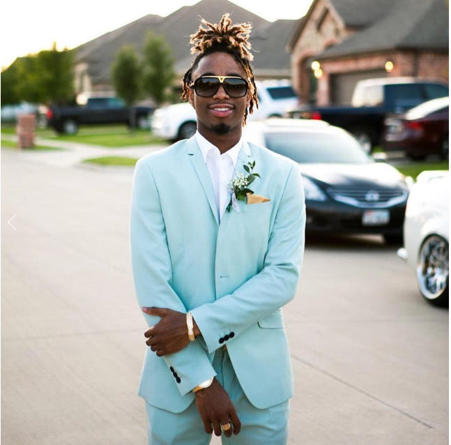 Solid Color Two-piece Suit