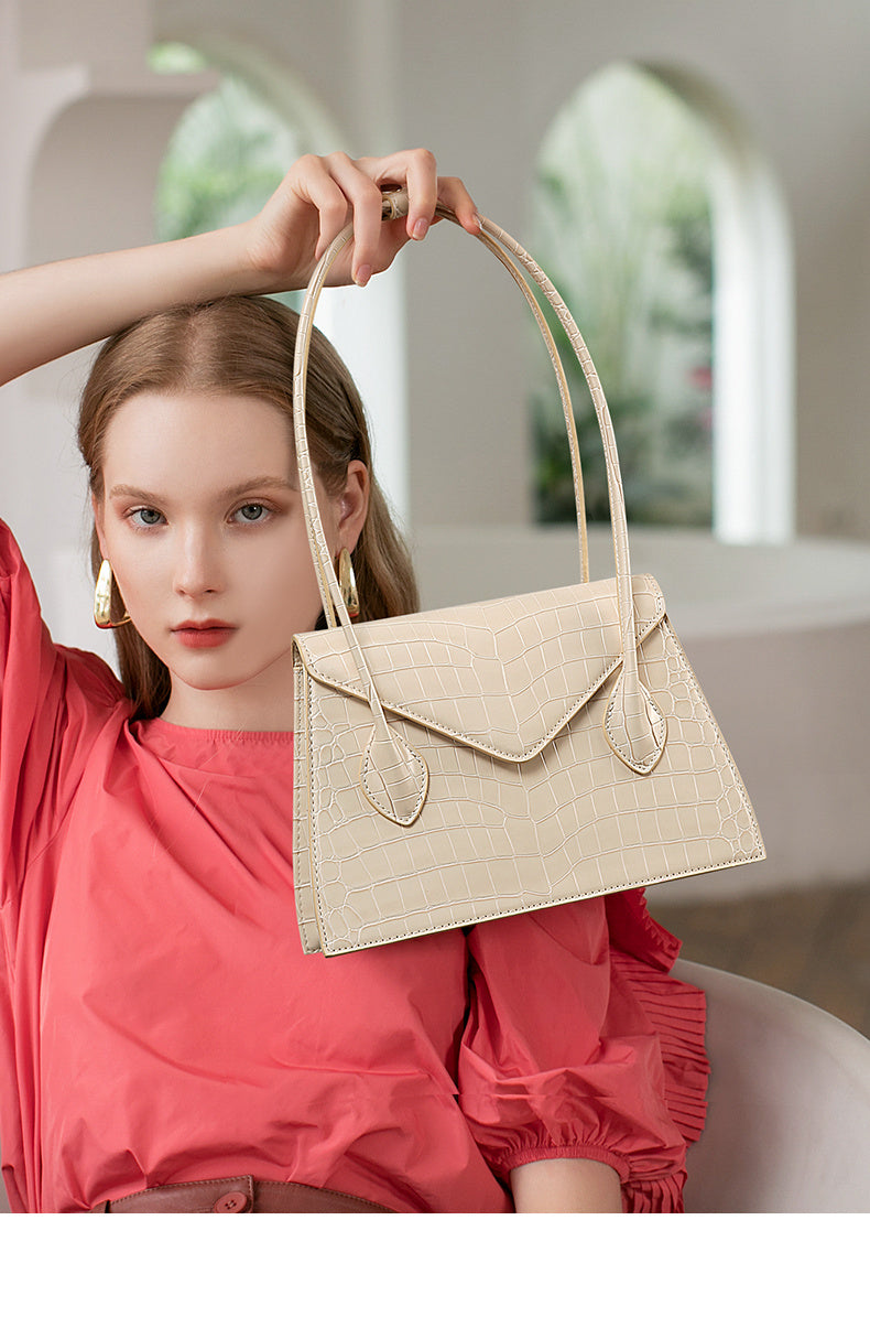pattern French all-match underarm bag