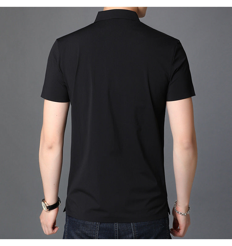 Men's Simple Solid Color Base Short Sleeve