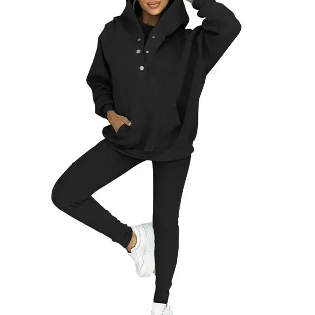 Women Hooded Suit Long-sleeve