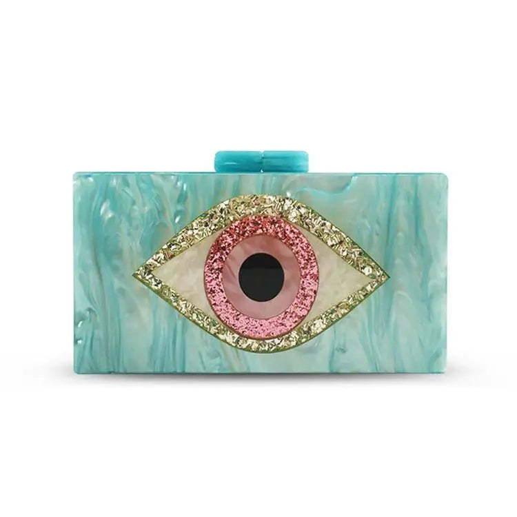 Eye Acrylic Clutch Handbag