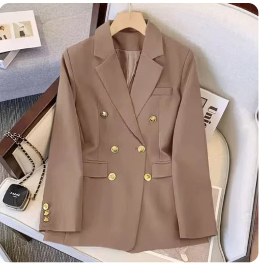 Women's Thin Blazer - Fashionable Loose Suit Jacket