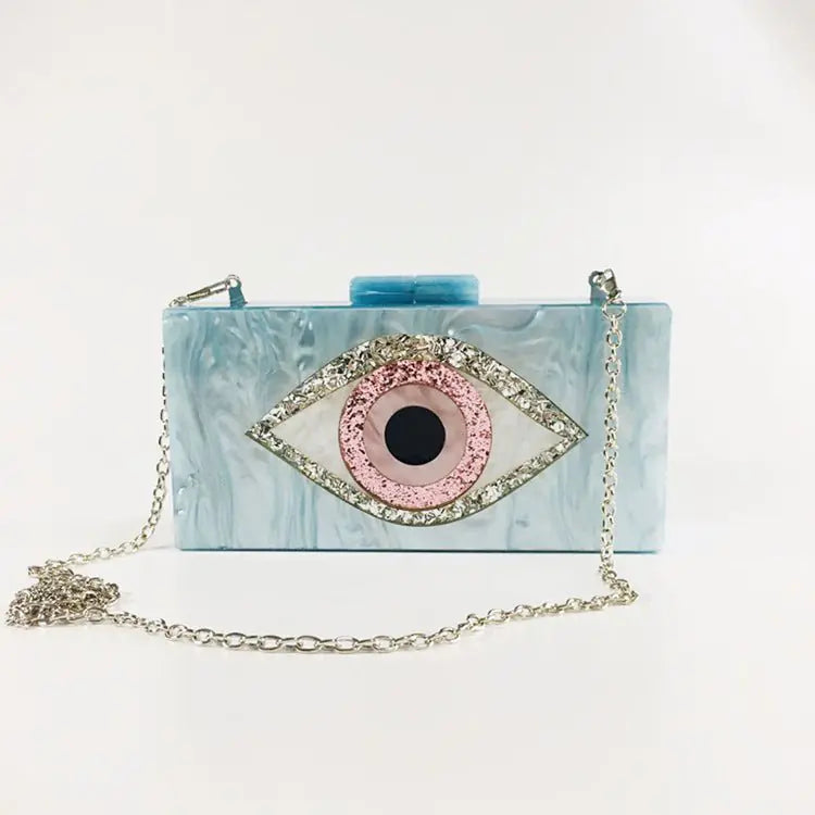 Eye Acrylic Clutch Handbag