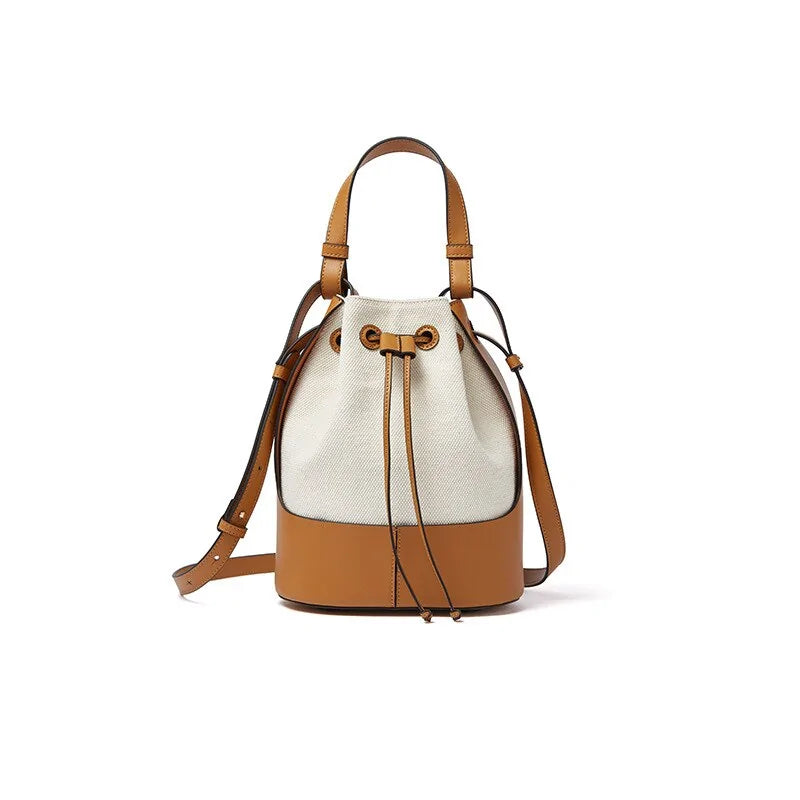 Large-Volume Bucket Shoulder Handbag