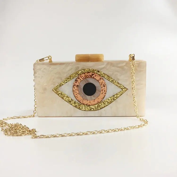 Eye Acrylic Clutch Handbag