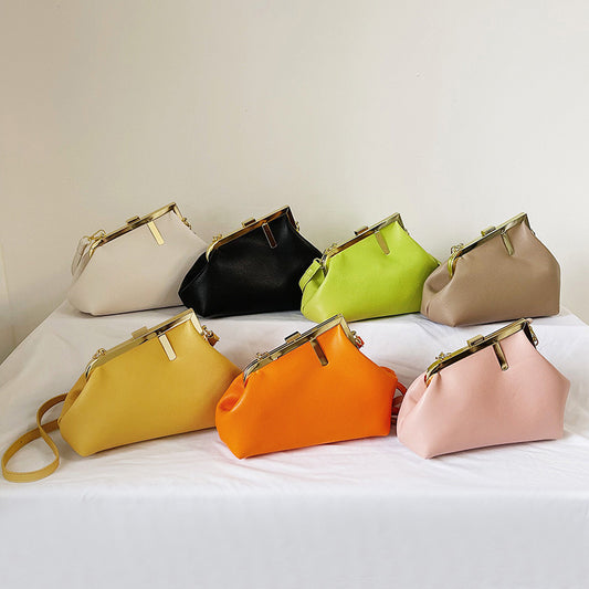 Women's Clip Fashion Bag Trendy Candy Color