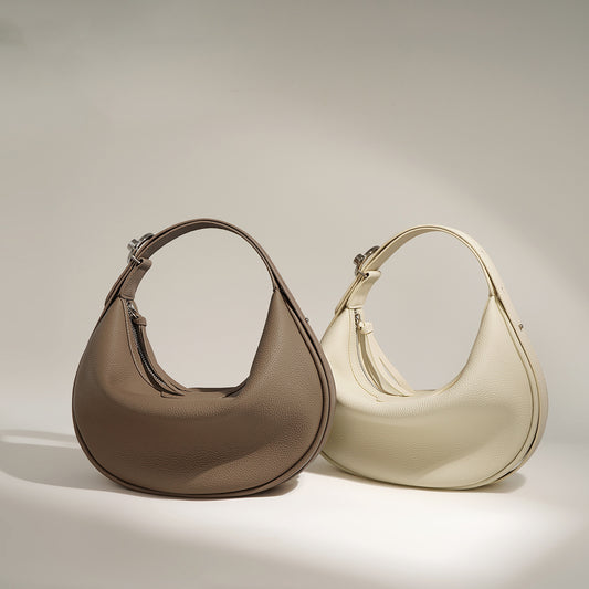 Women's Fashion Simple Top Layer Cowhide Leather Single-shoulder Bag