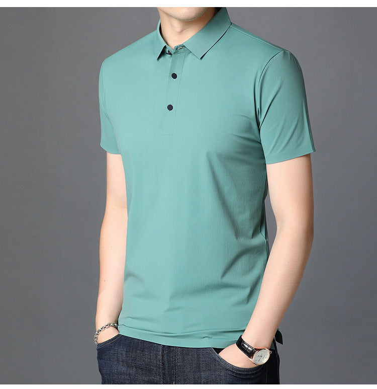 Men's Simple Solid Color Base Short Sleeve