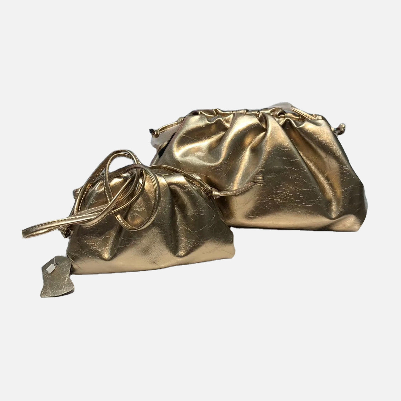 Cloud Bag Female Fold Clip Bag Solid Color Shoulder Bag