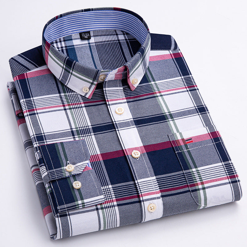 Men's Cotton Oxford Anti-wrinkle Casual Shirt