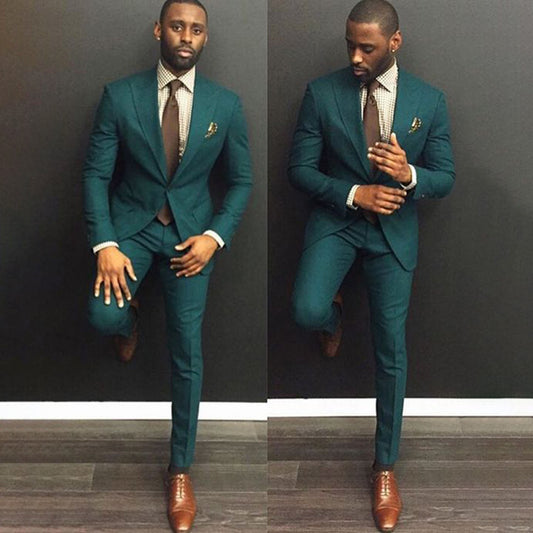 Solid Color Two-piece Suit