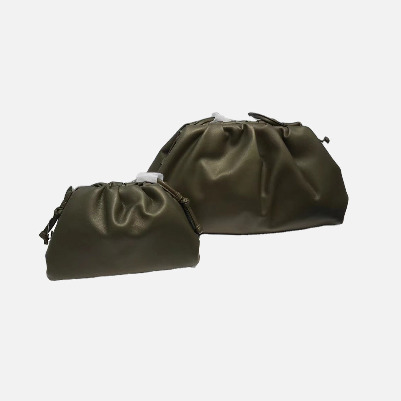 Cloud Bag Female Fold Clip Bag Solid Color Shoulder Bag