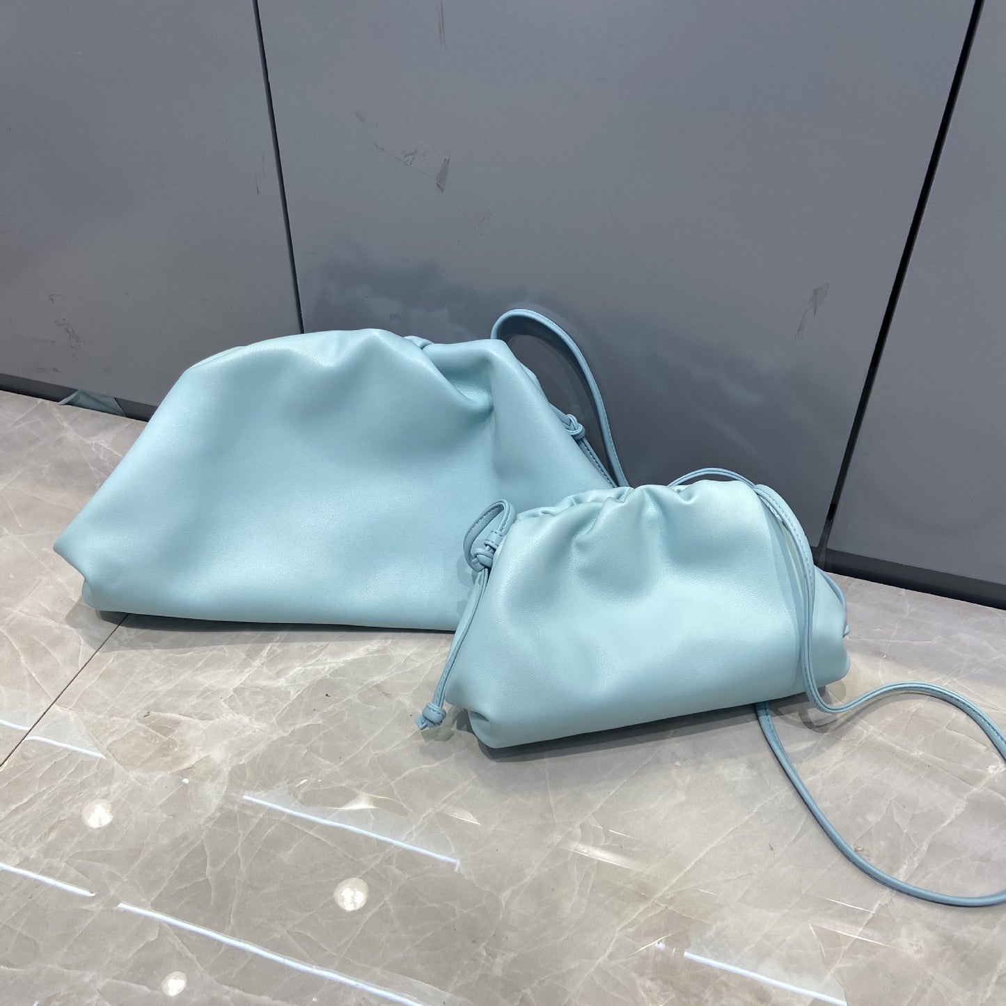 Cloud Bag Female Fold Clip Bag Solid Color Shoulder Bag