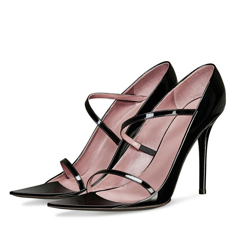 Pointed Toe Strap Stiletto Sandals Women's Shoes