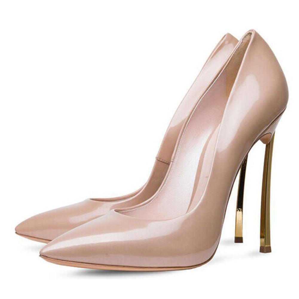 Fashion Pointed Toe Metal Heel Women's Shoes