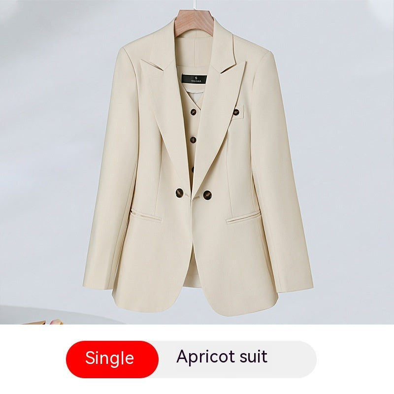 Women's President Small Suit Autumn And Winter Elegant Outfit Suit Vest Three-piece Suit