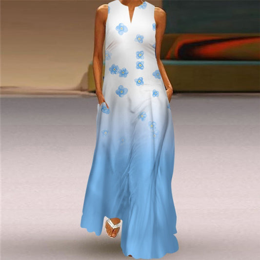 Korean Style Loose Slimming V-neck Dress Women