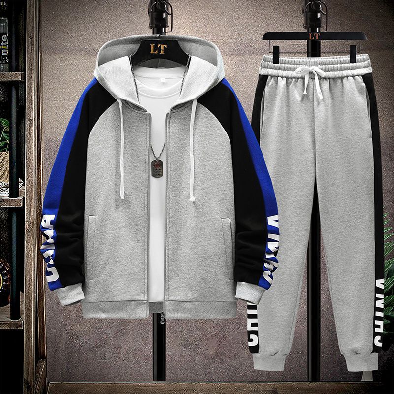 Casual Sports Suit Men's Loose Sportswear Hooded