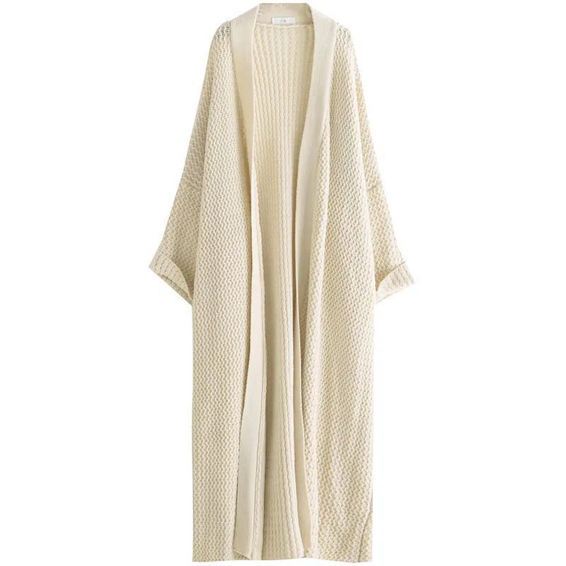 Wind Long Knitted Cardigan Overknee Coat