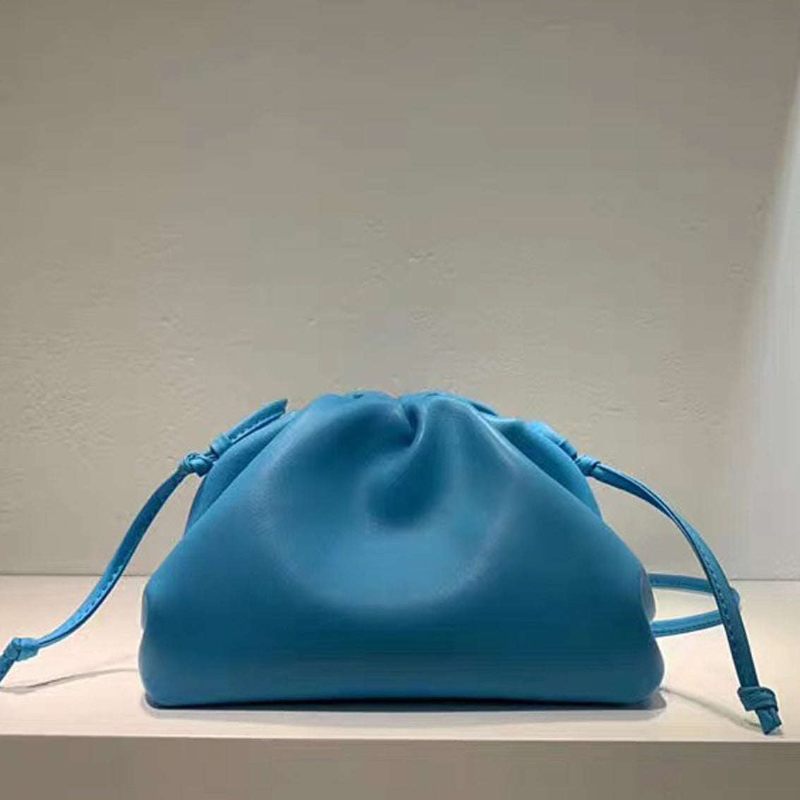 Cloud Bag Female Fold Clip Bag Solid Color Shoulder Bag