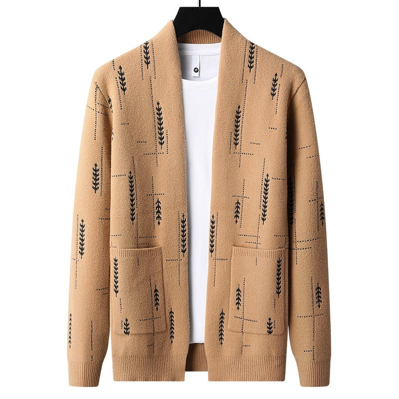 New Cardigan Sweater Men's Coat