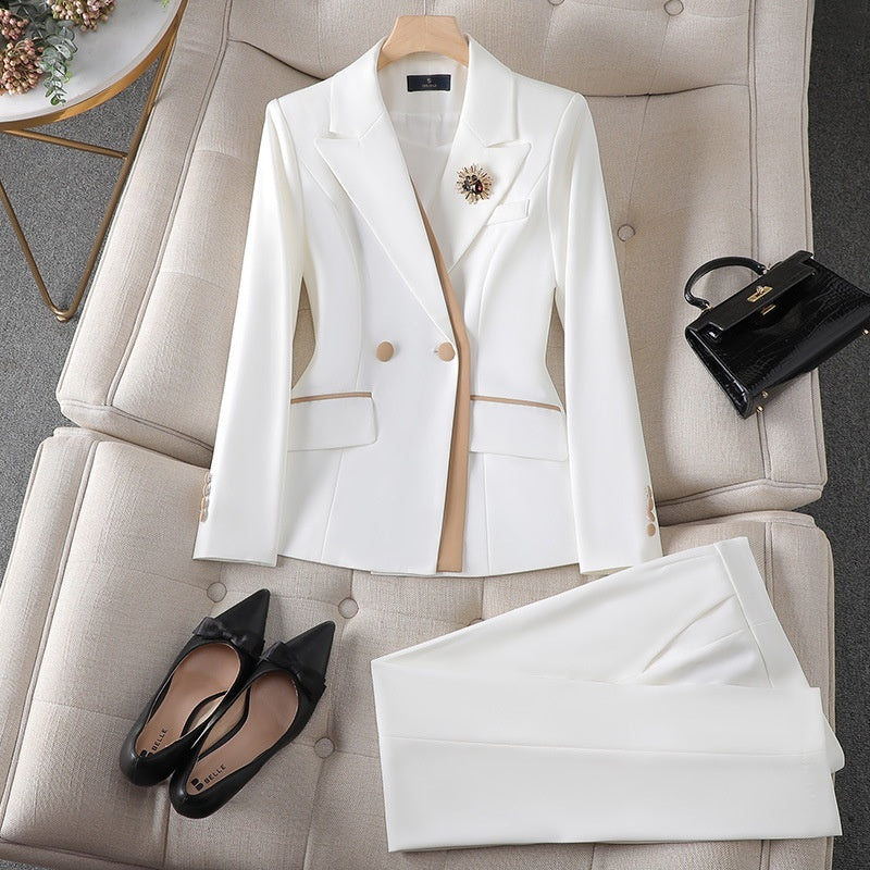 Niche Temperament White Collar For Business Enterprises Suit Women