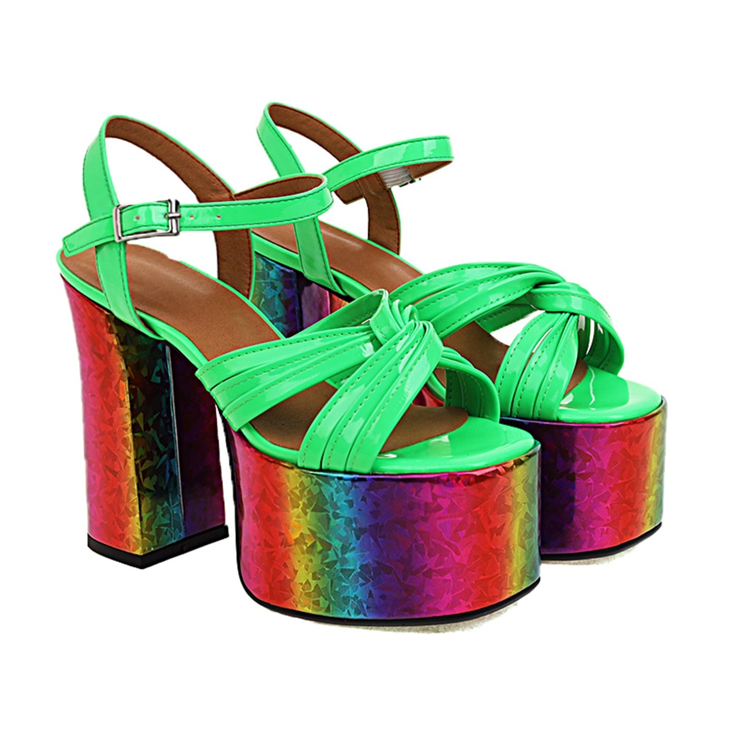 European And American Women's Chunky High Heel Waterproof Platform