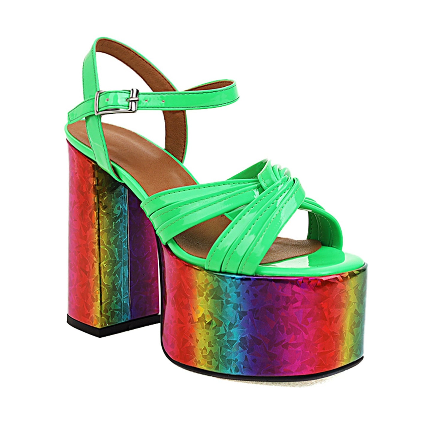 European And American Women's Chunky High Heel Waterproof Platform