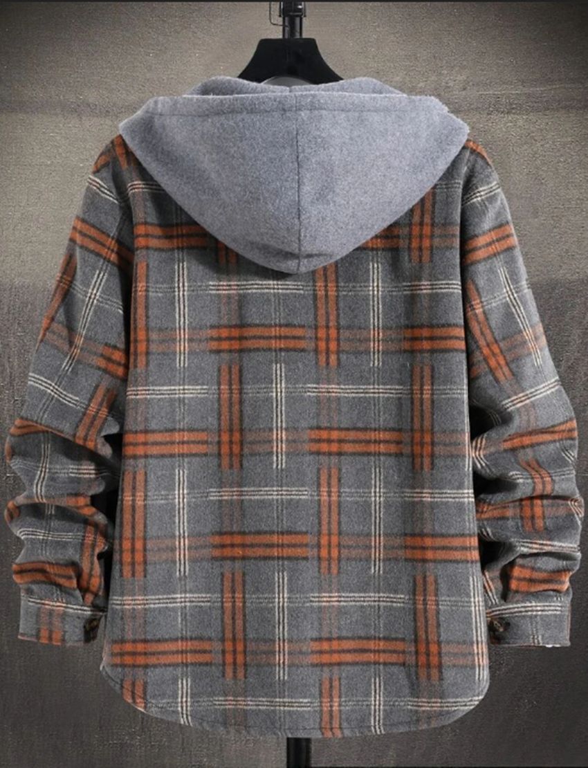 Plaid Printed Long-sleeved Shirt Autumn Trendy Cardigan Casual Shirt