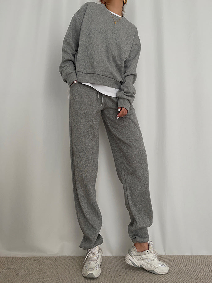 Two Piece Suit Sweater Trousers Out Girls