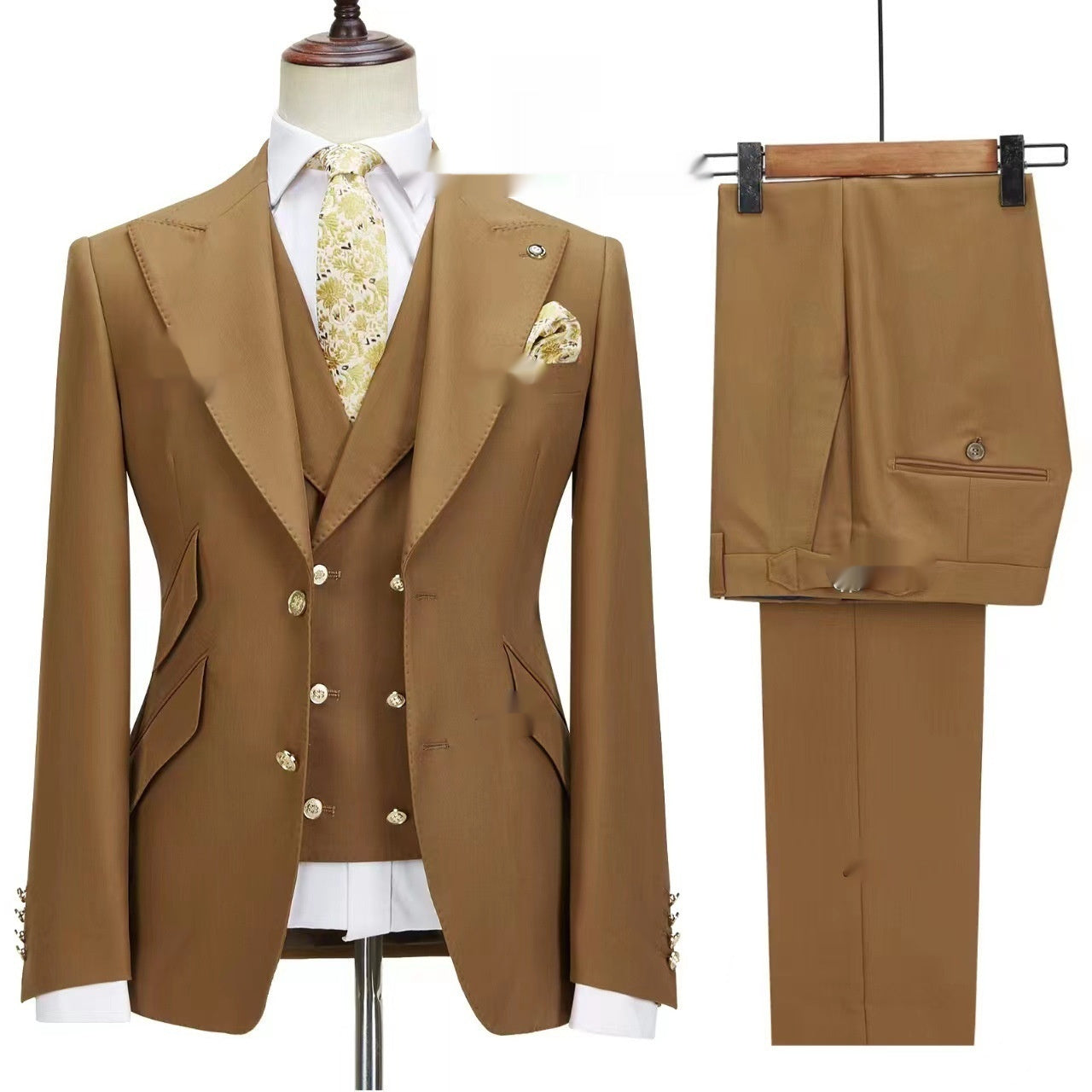 Autumn Cardigan Small Suit Latest Men3 Piece Set