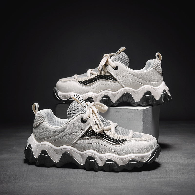 Round-toe Thick-soled Increased Daddy Shoes