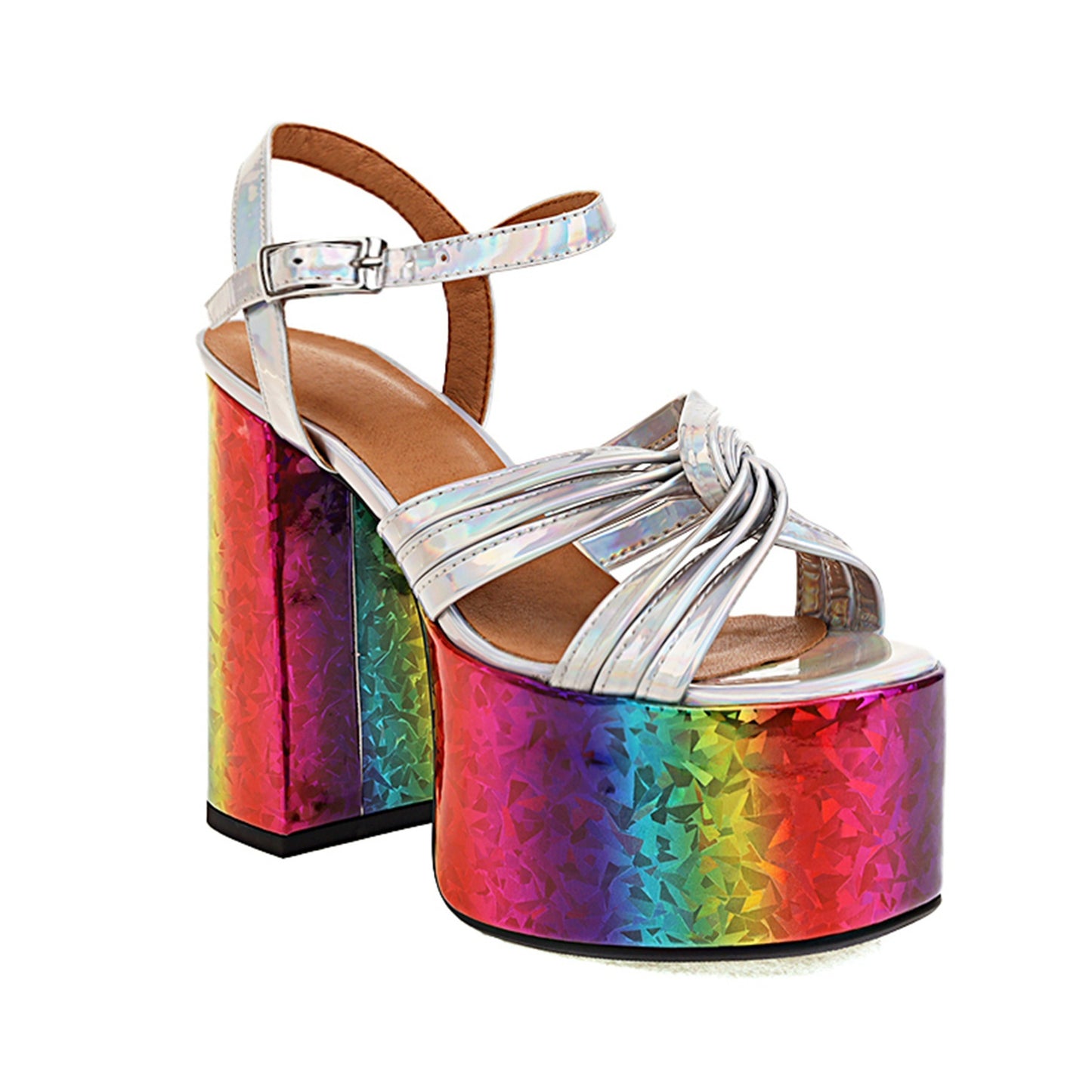 European And American Women's Chunky High Heel Waterproof Platform