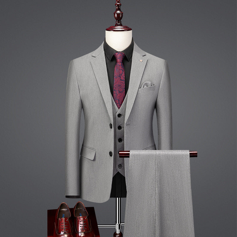 Handsome Slim Fit British Style Business Casual Suit Formal Attire