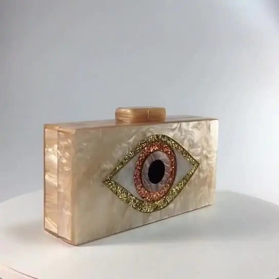 Eye Acrylic Clutch Handbag